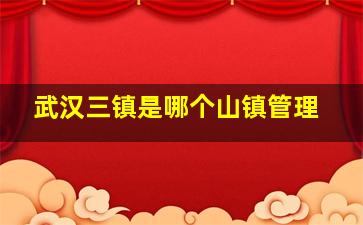 武汉三镇是哪个山镇管理