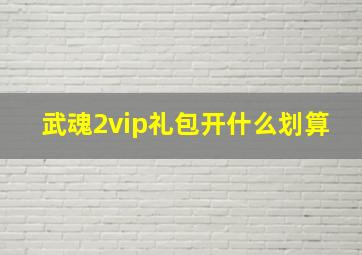 武魂2vip礼包开什么划算