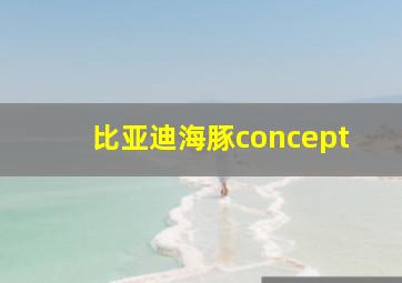 比亚迪海豚concept