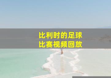 比利时的足球比赛视频回放