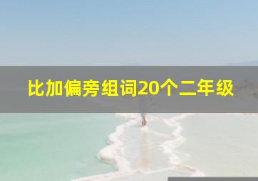 比加偏旁组词20个二年级