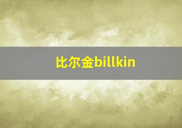 比尔金billkin