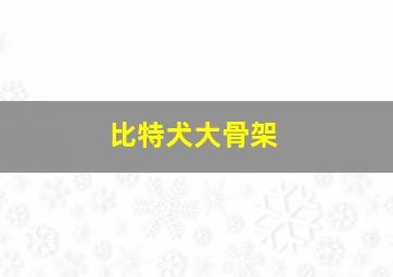 比特犬大骨架