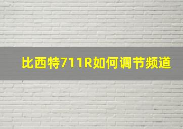 比西特711R如何调节频道