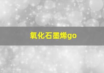 氧化石墨烯go