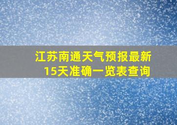 江苏南通天气预报最新15天准确一览表查询