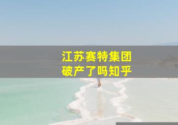 江苏赛特集团破产了吗知乎