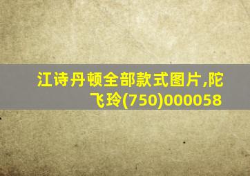 江诗丹顿全部款式图片,陀飞玲(750)000058