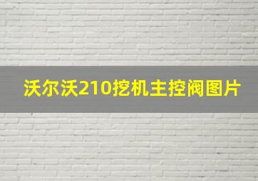 沃尔沃210挖机主控阀图片