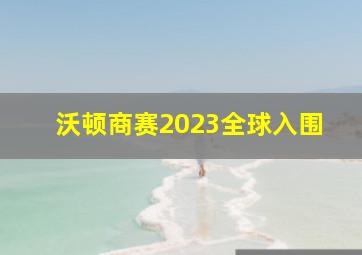 沃顿商赛2023全球入围