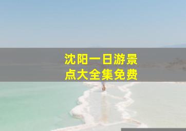 沈阳一日游景点大全集免费