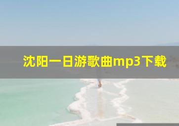 沈阳一日游歌曲mp3下载