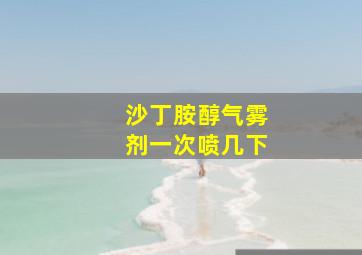 沙丁胺醇气雾剂一次喷几下