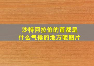 沙特阿拉伯的首都是什么气候的地方呢图片