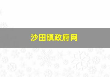 沙田镇政府网