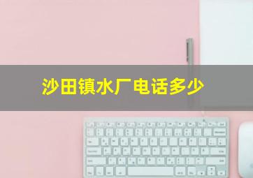 沙田镇水厂电话多少