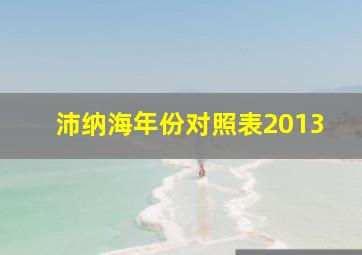 沛纳海年份对照表2013