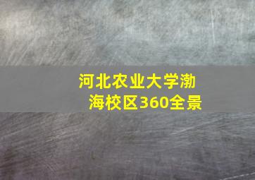 河北农业大学渤海校区360全景