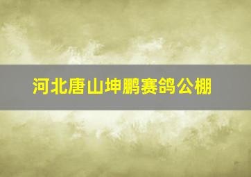 河北唐山坤鹏赛鸽公棚