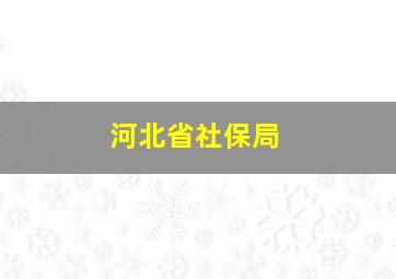 河北省社保局