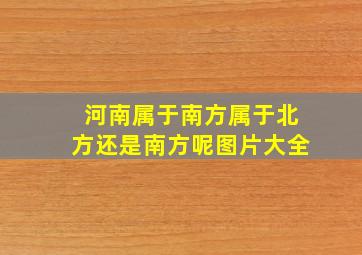 河南属于南方属于北方还是南方呢图片大全