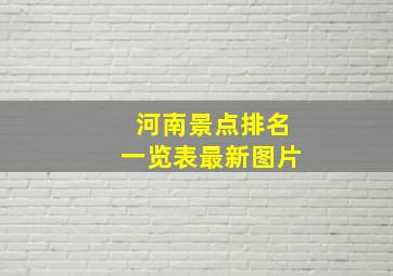 河南景点排名一览表最新图片