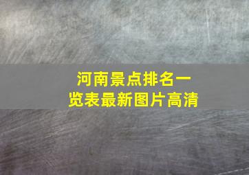 河南景点排名一览表最新图片高清