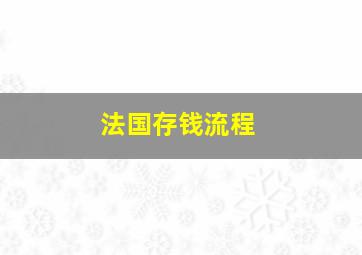 法国存钱流程