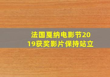 法国戛纳电影节2019获奖影片保持站立