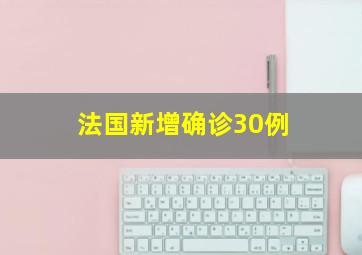 法国新增确诊30例