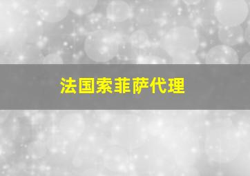 法国索菲萨代理