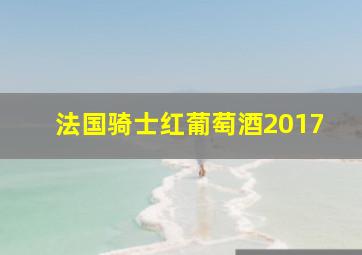 法国骑士红葡萄酒2017