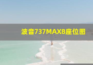 波音737MAX8座位图