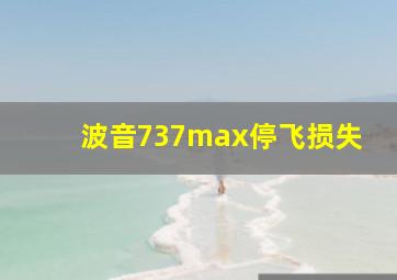 波音737max停飞损失