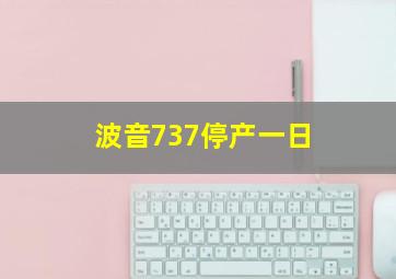 波音737停产一日