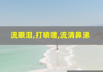 流眼泪,打喷嚏,流清鼻涕