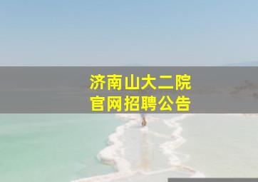 济南山大二院官网招聘公告