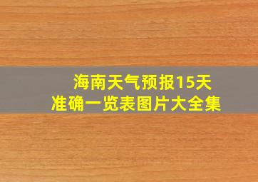 海南天气预报15天准确一览表图片大全集