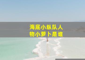 海底小纵队人物小萝卜是谁