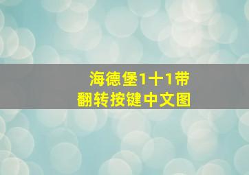 海德堡1十1带翻转按键中文图