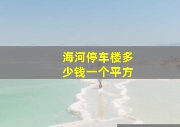 海河停车楼多少钱一个平方