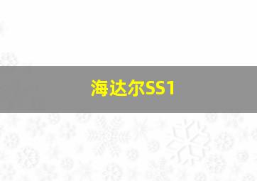 海达尔SS1