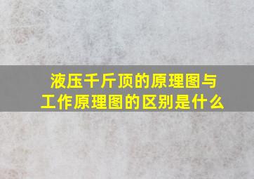 液压千斤顶的原理图与工作原理图的区别是什么