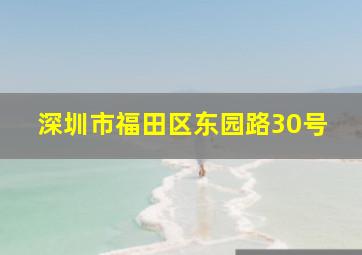 深圳市福田区东园路30号