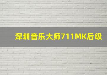 深圳音乐大师711MK后级