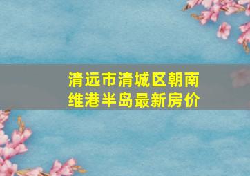 清远市清城区朝南维港半岛最新房价