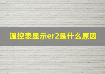 温控表显示er2是什么原因