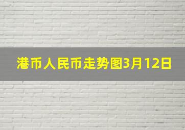 港币人民币走势图3月12日