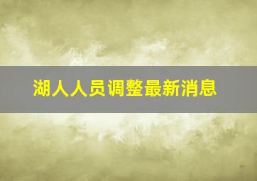 湖人人员调整最新消息