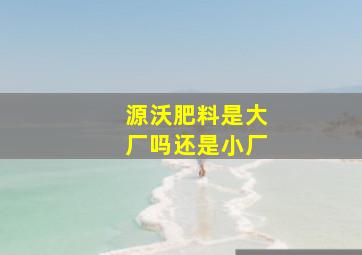 源沃肥料是大厂吗还是小厂